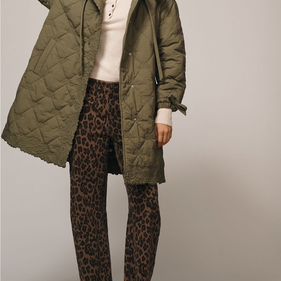 NWT Damson Madder Avery Embroidered Quilted Coat - Picture 2 of 6